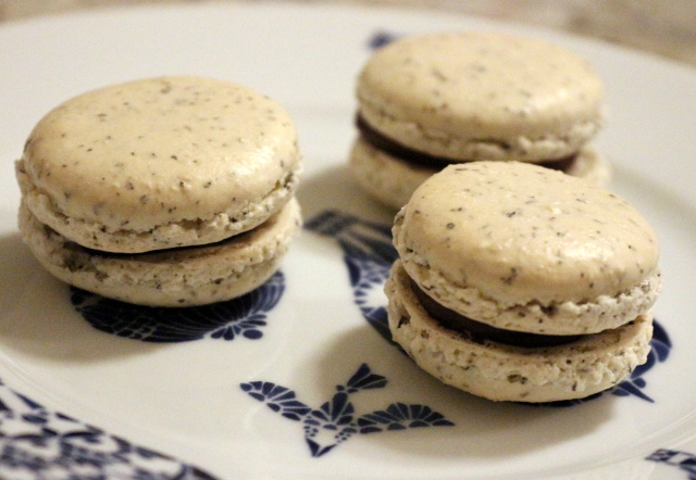 Peppermint and Chocolate Macarons